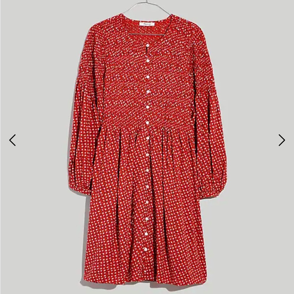 Madewell BRAND NEW Button-Front Mini Dress